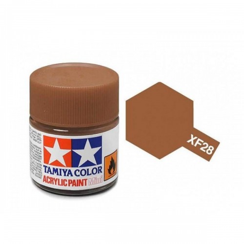 TAMIYA XF-28 DARK COPPER - ACRYLIC PAINT MINI (FLAT) 10ML